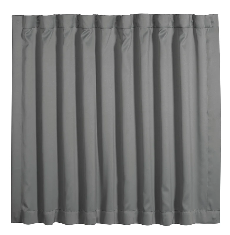 Gardinia Blackout Curtain with Suction Cups for Glass and Smooth Surfaces, Blackout and Opaque, Travel Curtain, Curtain in Grey, 200 x 130 cm - Image 1