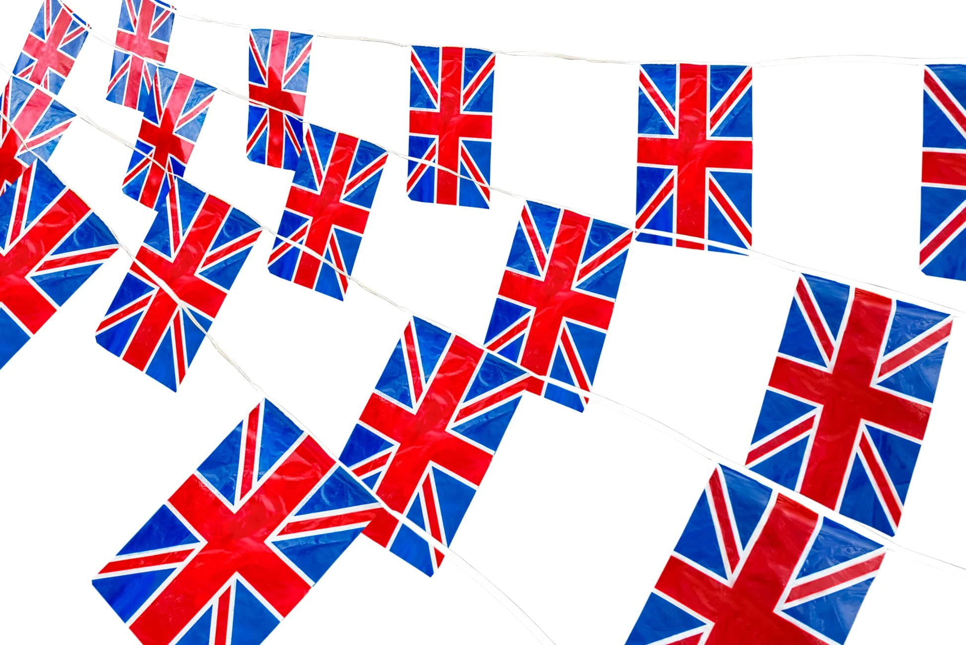 12ft/20 Flags Great Britain Union Jack Bunting Garland Banner for King’s Coronation Pub BBQ Royal Events Support Party Decorations