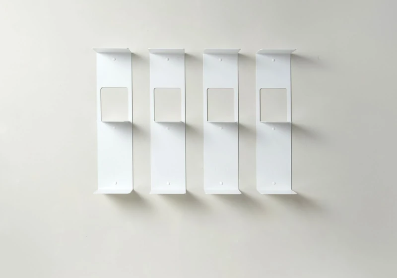 TEEbooks Bookshelf - 60 cm Vertical Bookcase - Set of 4, White (UV60x4-B-L) - Image 1