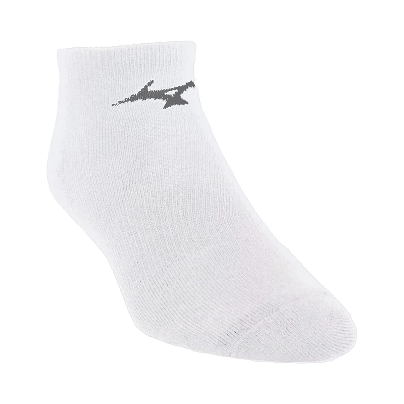 Mizuno Unisex-Adult's Vital Low Sock 3-Pack, White, L - Image 1