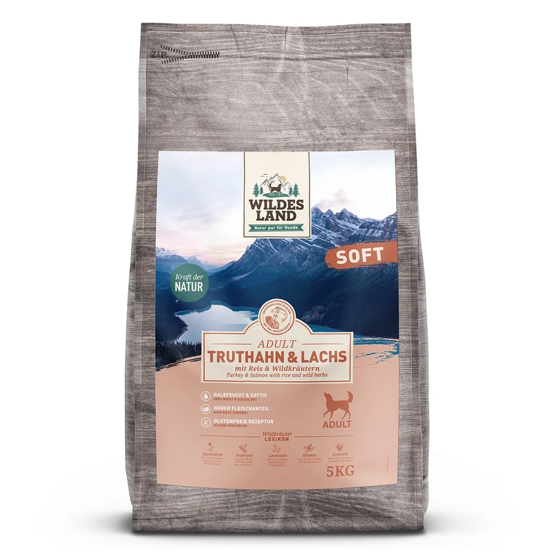 Wildes Land Dog Food Flavor Turkey and salmon 5 kg