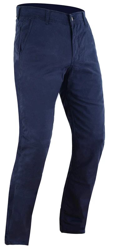 Kevlar Lined Modern Style Blue Chino Motorcycle Jeans with Removable CE Protection