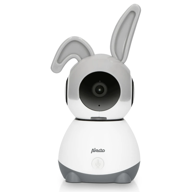 Alecto SMARTBABY10 Video Baby Monitor with Camera and WiFi - Video Baby Monitor with Night Vision - For Home and Travel - Baby Monitor with Intercom and Controllable with App - White