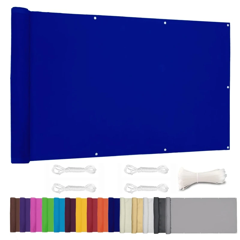 Lingle888 Privacy Screen for Backyard Deck Patio Balcony Fence Porch Sun Shade PVC UV Protection Sun Wind 8 Days Delivered 14 Colors 20 Sizes 420D(Sapphire,1.2x8m)