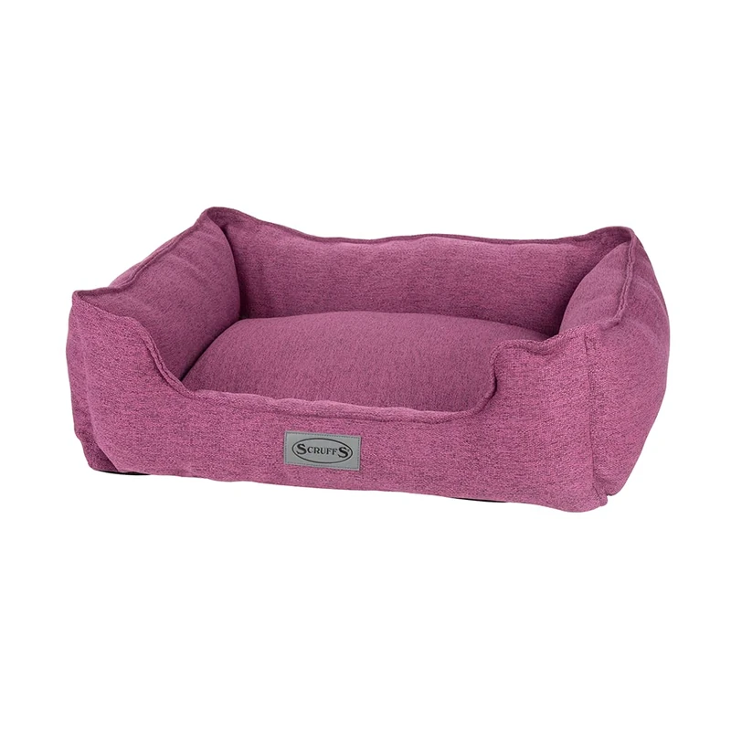 Scruffs Manhattan Box Bed (M) 60 x 50cm Berry Purple