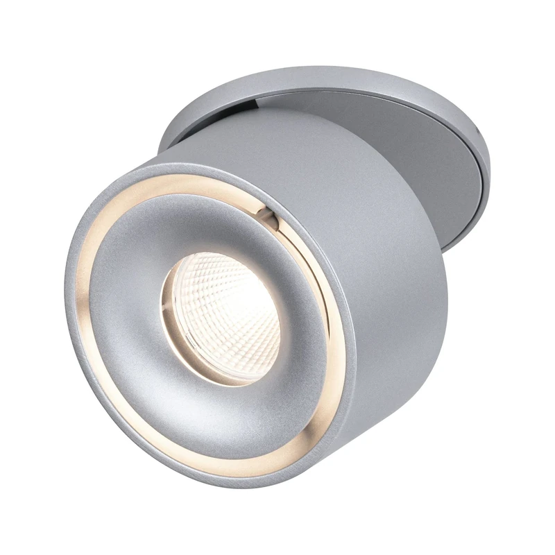 Paulmann 93374 LED recessed luminaire Spircle 78mm incl. 1x8.0W Warm white Chrome matt Aluminium Lighting system 3000K