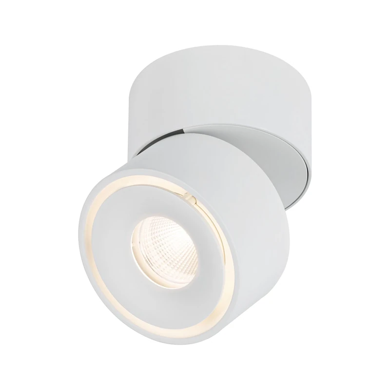 Paulmann 93373 recessed LED ceiling luminaire Spircle 78mm incl. 1x8.0W warm white chrome matt surface-mounted aluminium ceiling luminaire 3000K