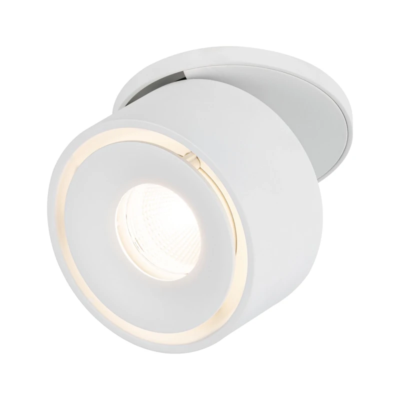 Paulmann Spircle 93372 LED Recessed Light 78 mm Including 1x 8.0 W Warm White Matt Aluminium Lighting System 3000 K