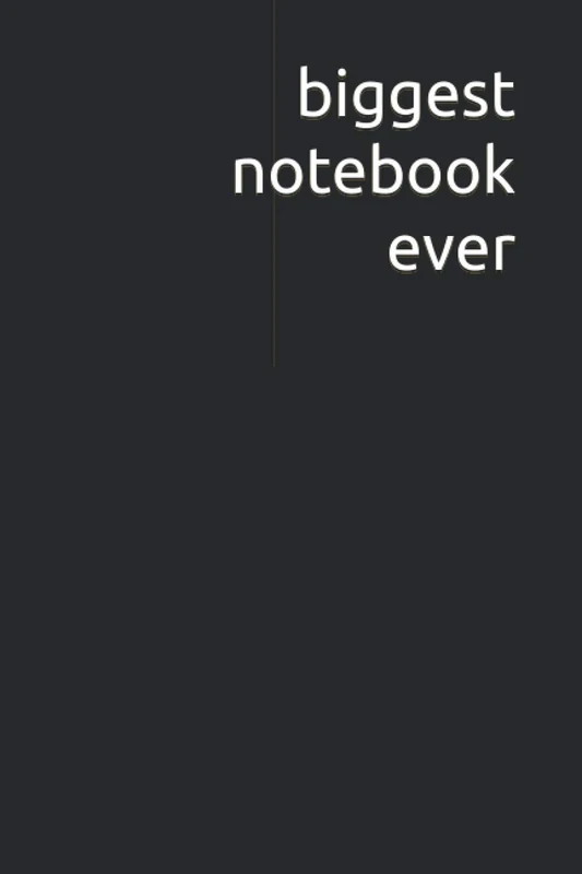 biggest notebook ever: 828 lined pages