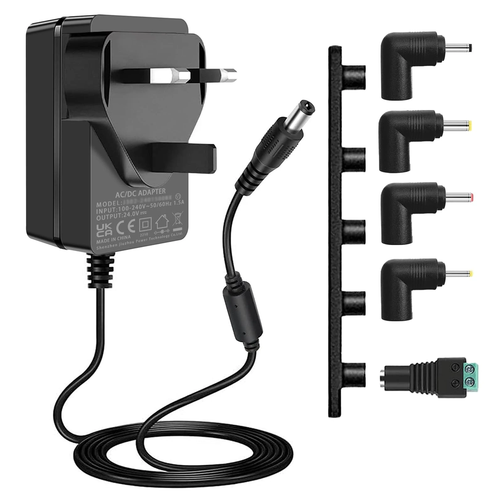 24V 1A Power Supply Adapter AC 100V-240V to DC 24Vdc 24W Transformer, fit for 24 Volt 1.0A 1000mA 0.5A 500mA 0.1~1A Led Strip Light Essential Oil Diffuser, (NOT Battery Charger).