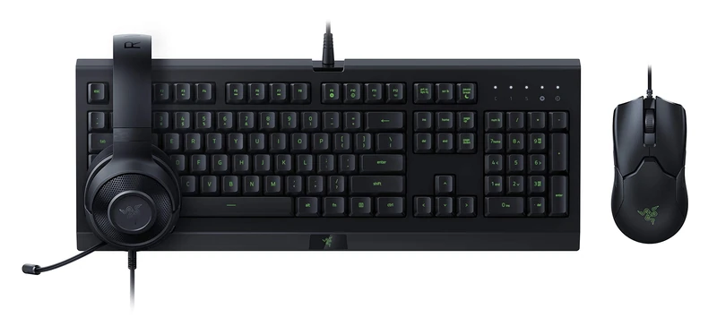 Razer Power Up Bundle - Esports Playset consisting of a Cynosa Lite Keyboard (QWERTZ DE Layout), Viper Mouse and Kraken X Lite Headphones - Black