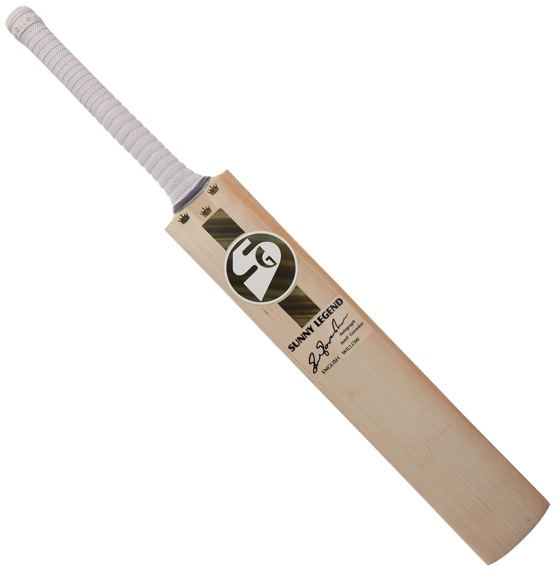 SG Sunny Legend English Willow Grade 1+ Cricket Bat (Size: Short Handle, Leather Ball)