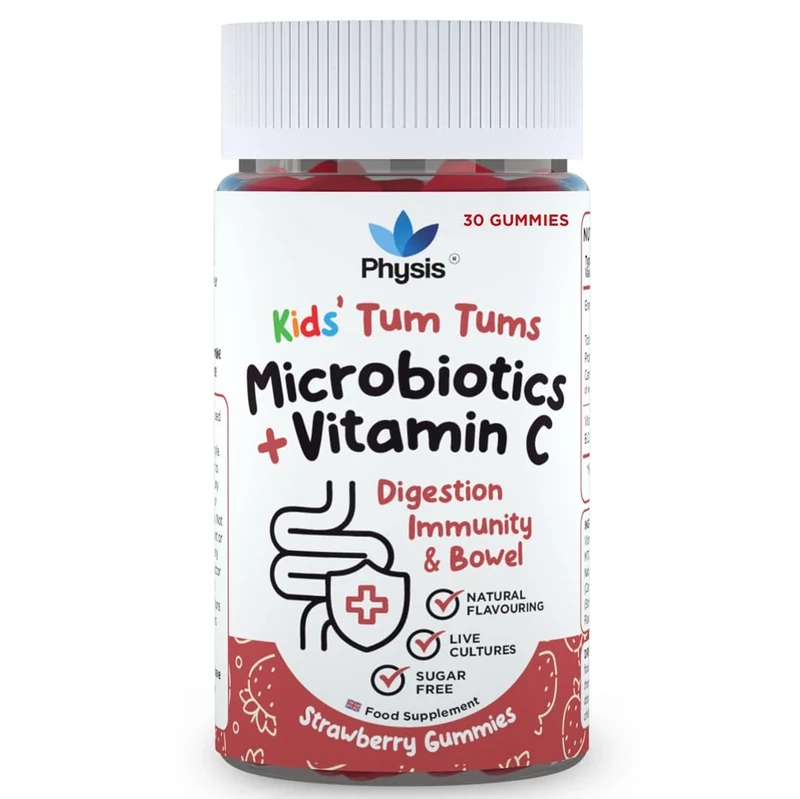 Physis Kids Probiotics Gummies with Added Vitamin C | Gut Health | Immunity Support | Daily Regularity | Toddlers (Chewing Age) & Children | 30 Irresistable Gummies | Certified Approved