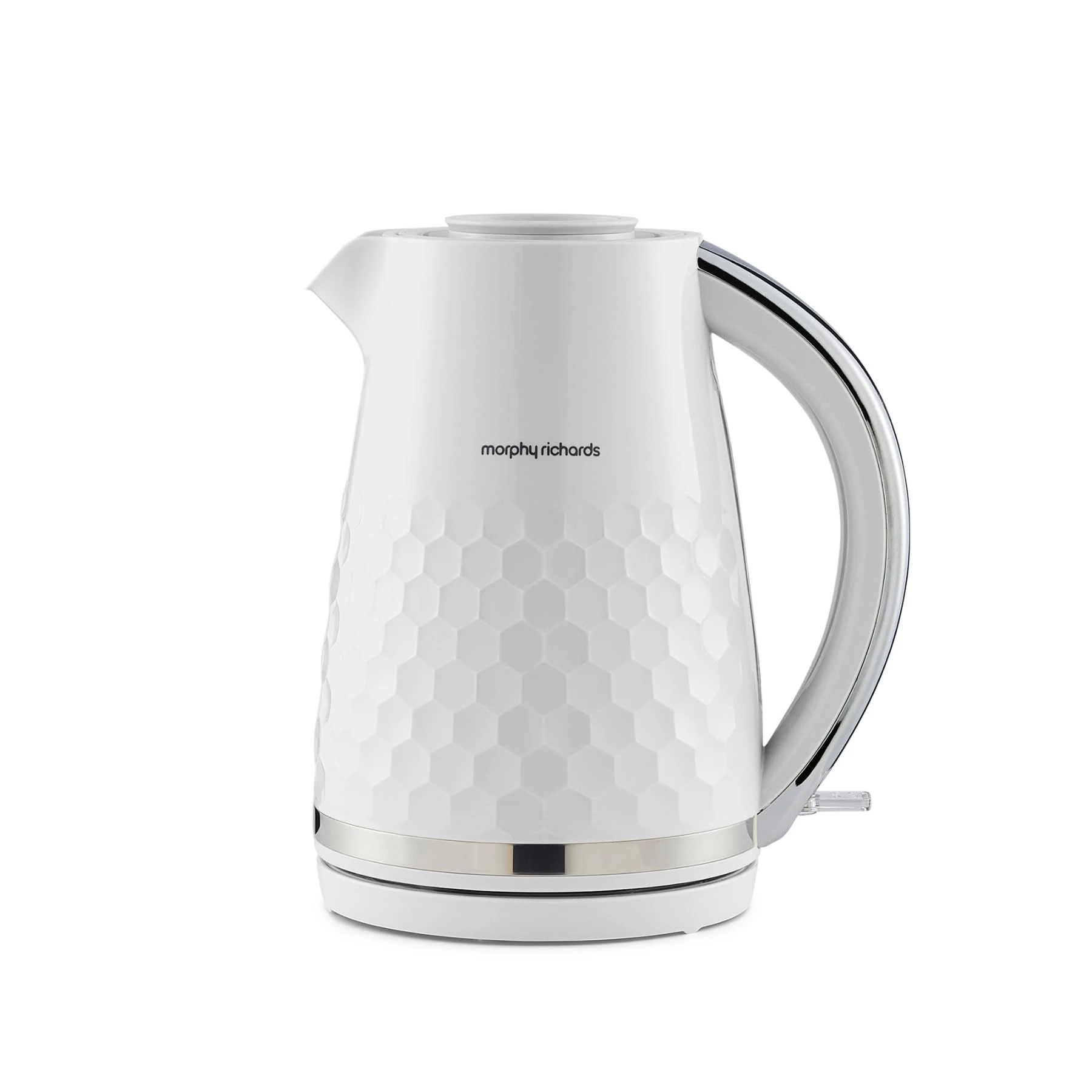 Morphy Richards Hive Kettle, 1.5L, Easy Fill System, Enhanced Waterspout, 3KW Rapid Boil, 360 Degree Base, Limescale Filter, Water Viewing Window, White, 108274