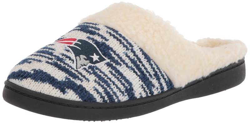 FOCO Women's Sherpa Lined Colorblend Cup Sole Slippers, Team Color, 9-10