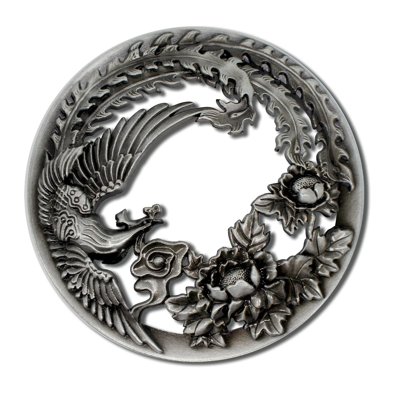 Hion Scented Candle Topper Illuma Lid Jars Cover Shade Sleeves, Help Burn More Evenly, Candle Accessories Decorations Increases Atmosphere Party Gifts for Women(Phoenix Silver)