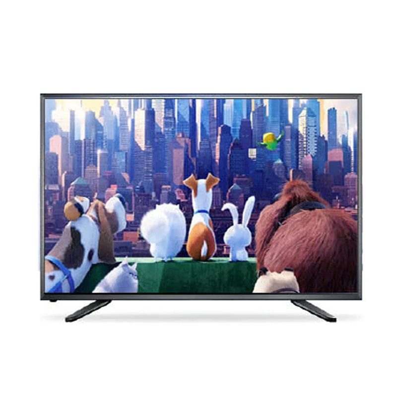 VOCD 4K Resolution HD LED TV, HiFi Sound Quality Stereo Surround Sound, Stabilize The Base of The Tripod, 1 X HDMI, 2 X USB 2.0 And 2 X AV Input- Black