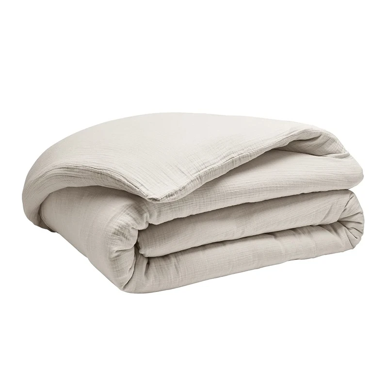 Plain Washed Cotton Gauze Duvet Cover Set, Tendresse