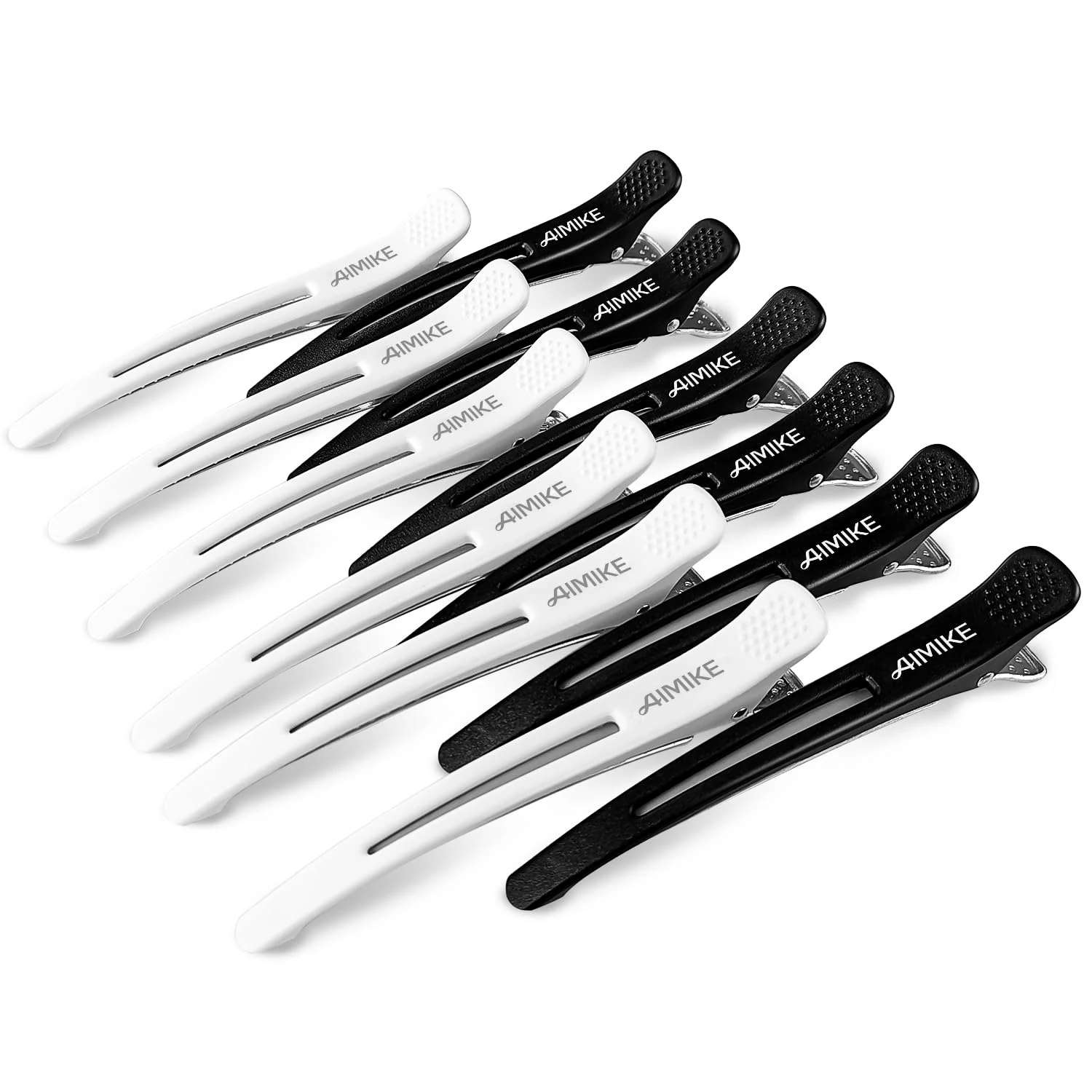 AIMIKE 12 Pack Non-Slip Hair Clips for Styling and Sectioning - No-Trace, Suitable for Thick and Thin Hair