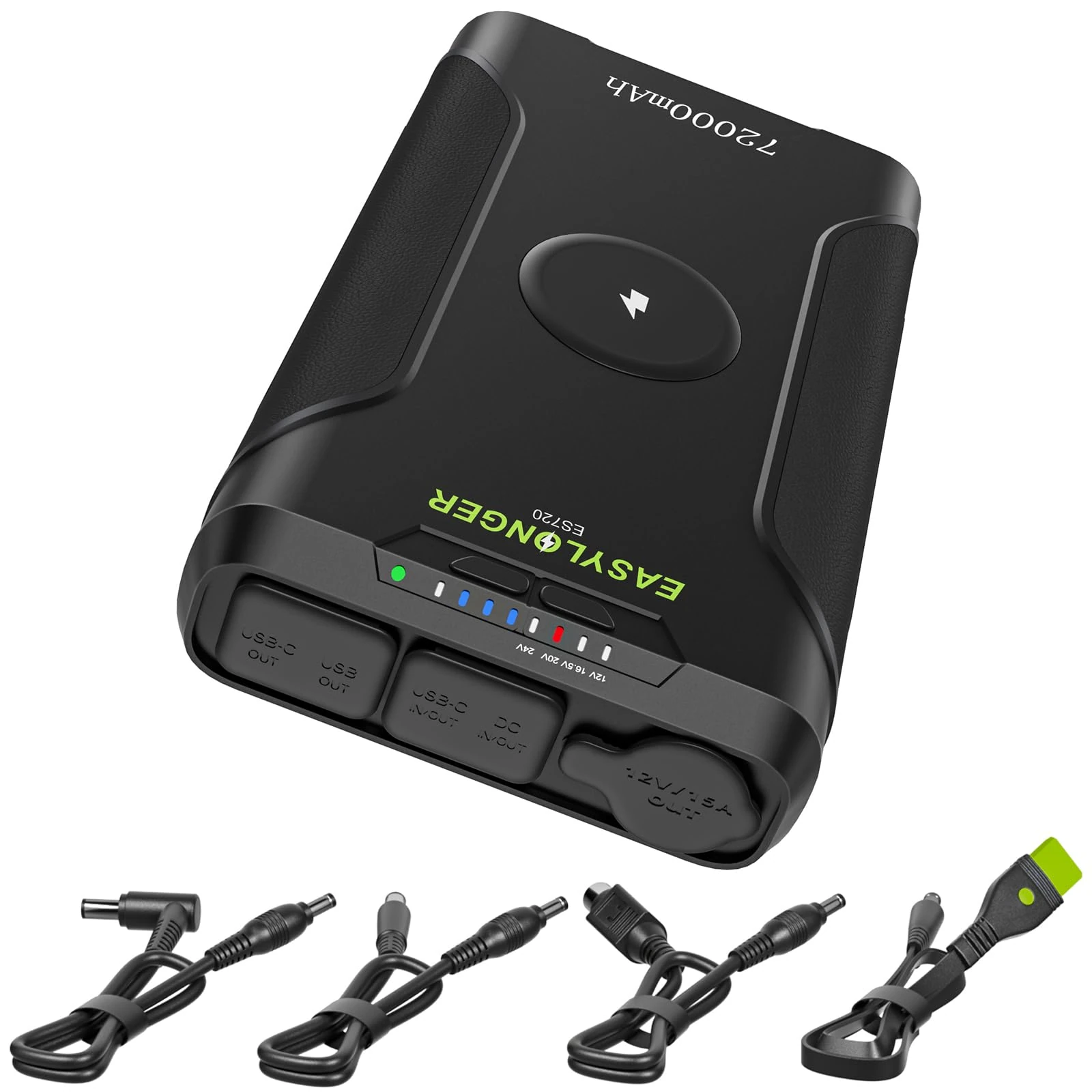 EASYLONGER ES720 CPAP Battery 72000mAh 266Wh CPAP Battery Pack for Camping 12V 24V CPAP Power Supply for ResMed AirSense 11/ AirSense 10/ S9/ AirMini/AirCurve 10/ Philips Dreamstation