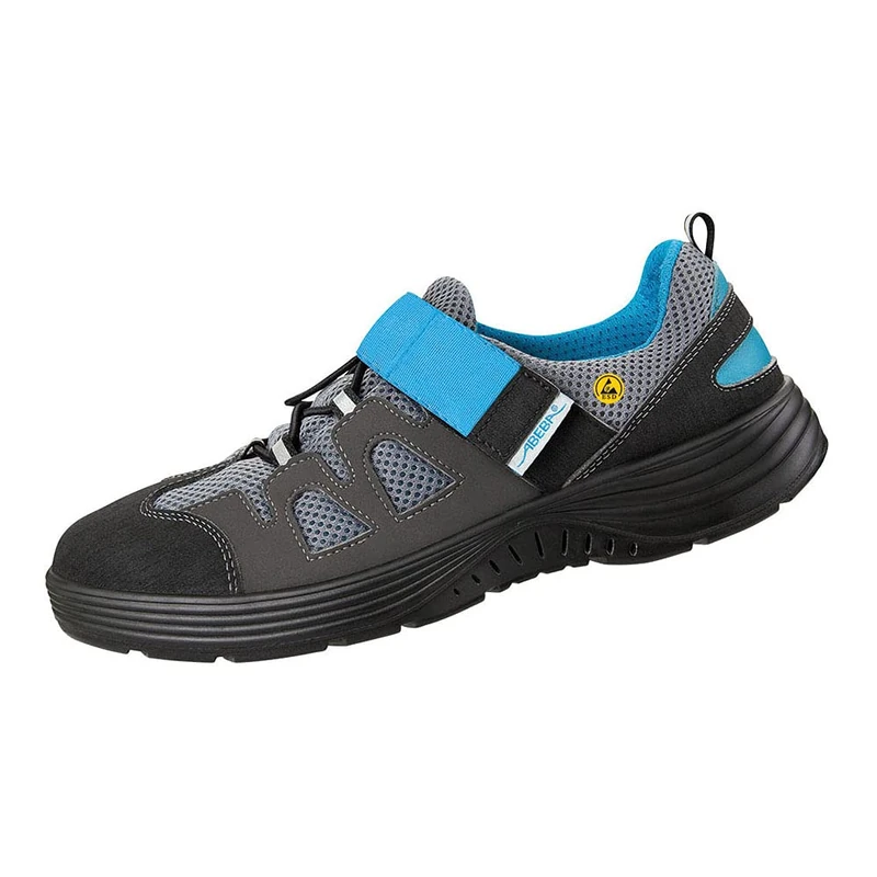 ABEBA 7131020 X-LIGHT ESD Low Shoe, S1, SRC, Black/Blue, Size 48 - Image 1