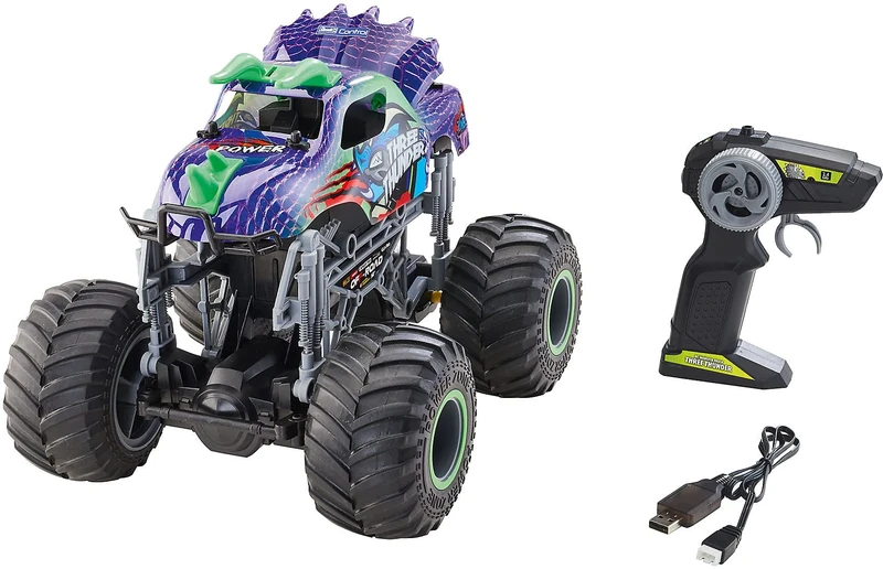 Revell 24556 RC Dino Monster Truck Three Thunder Remote controlled car, blue/green