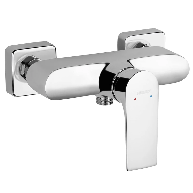 ALGEO Square Wall-Mounted Shower Mixer Chrome