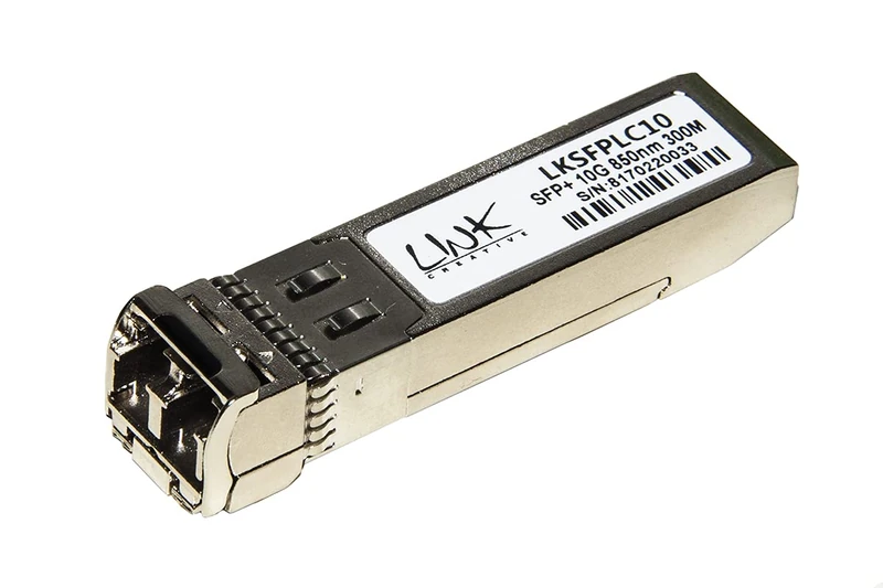 LINK LKSFPLC10P MINIGBIC MODULE (SFP+) MULTIMODE LC DUPLEX 10GBPS 850nm 300 MT WITH DDM COMPATIBLE FOR HP ENTERPRISE SERIES