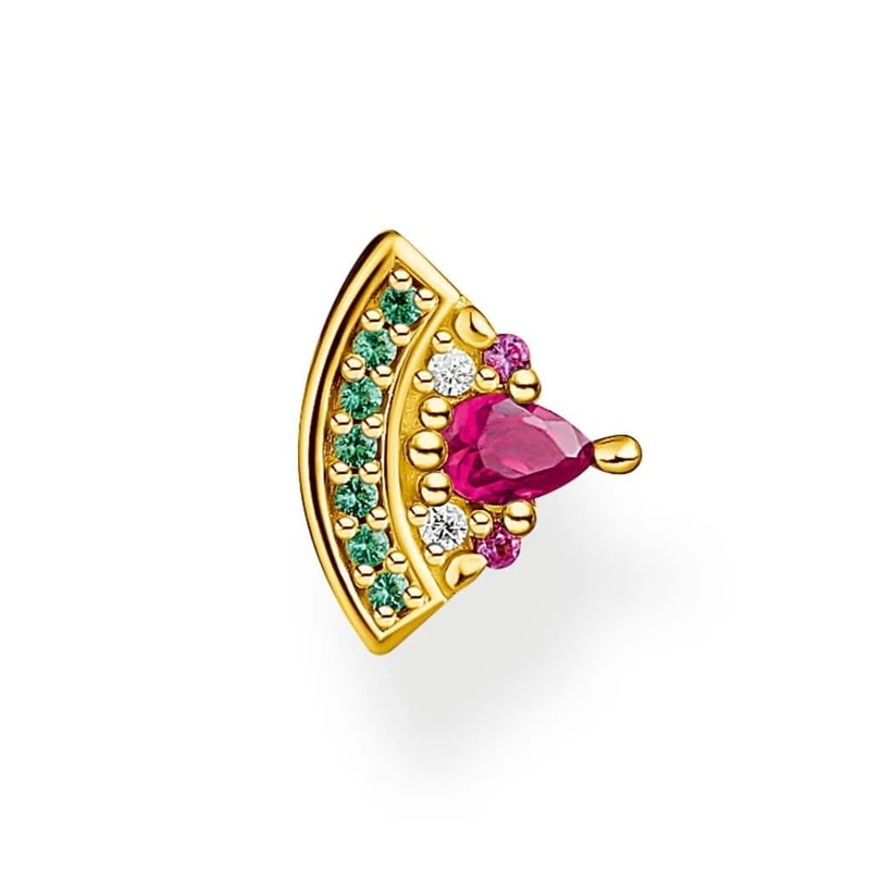 THOMAS SABO Single ear stud watermelon gold 925 Sterling Silver, 18k Yellow Gold Plating - Image 1