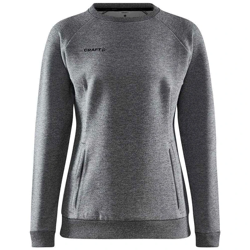 Craft Women's CORE SOUL CREW SWEATSHIRT W Sweatshirt, Dunkelgrau Meliert,