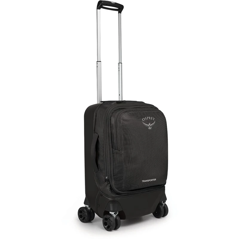 Osprey Transporter Hardside Hybrid 36L Unisex Travel Wheeled Suitcase Black O/S