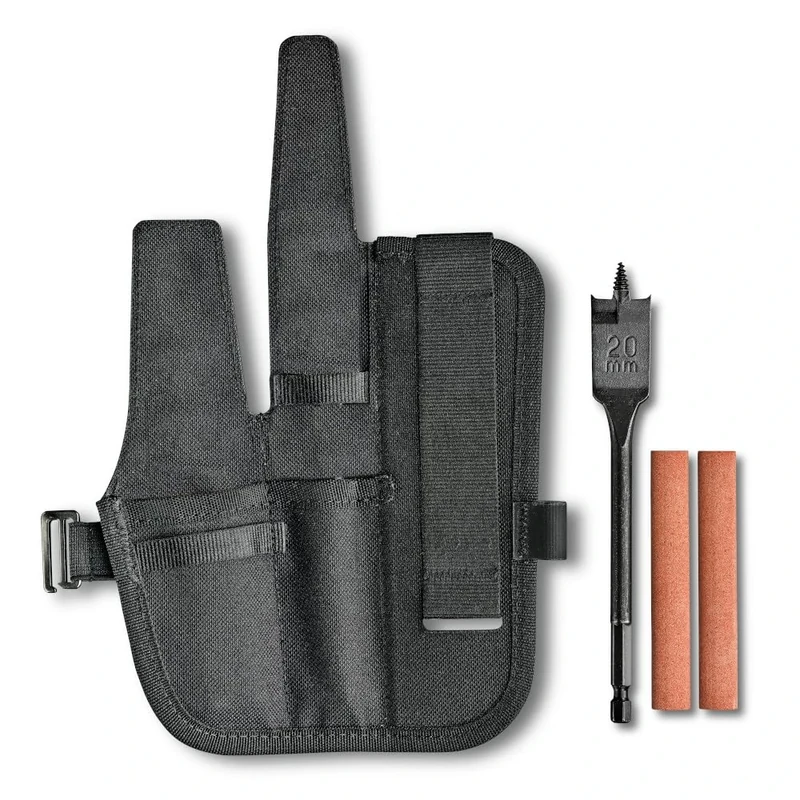 VICTORINOX Pocket Knife Accessory Set Venture Pro Kit, Swiss Made, Multi-Function Bag with 2 Knife Sharpeners and Flat Drill Bit 2 cm, Black - Image 1