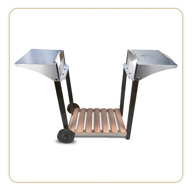 LITTLE BALANCE Chariot pour plancha Aquitaine Pro Cart, Stainless Steel