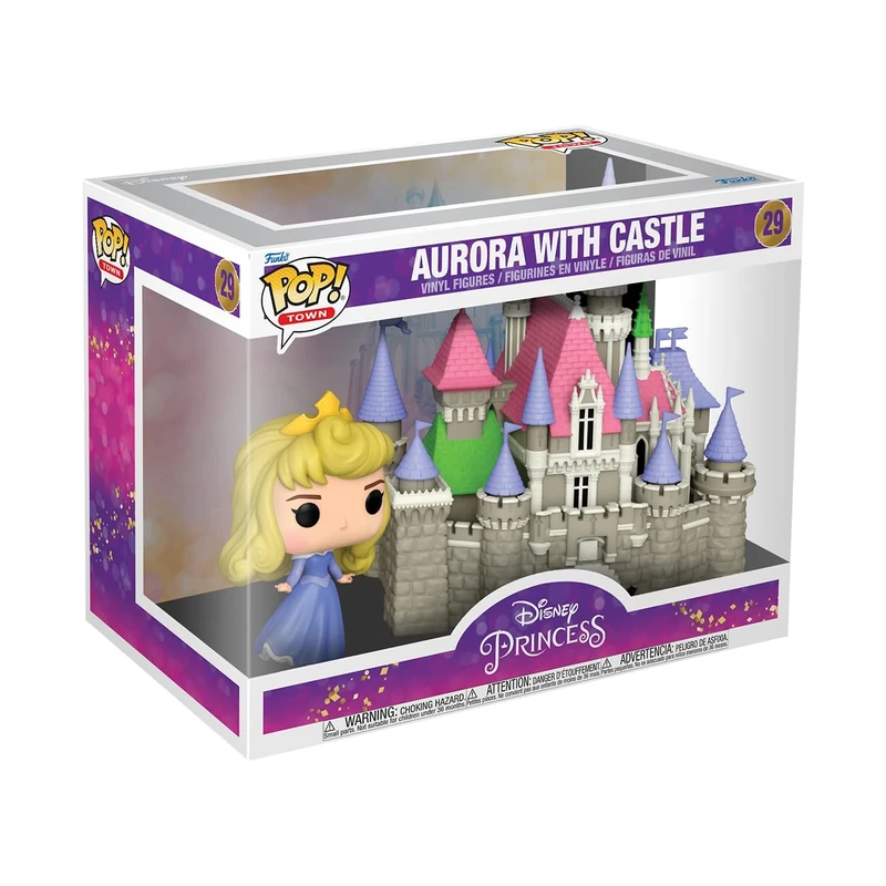 Funko POP! Town: Ultimate Princess - Princess Aurora With Castle - Disney Princesses - Collectable Vinyl Figure - Gift Idea - Official Merchandise - Toys for Kids & Adults - Movies Fans