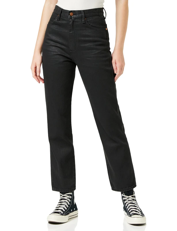 Wrangler Women's Wild West Jeans, Black Na, 24W / 32L