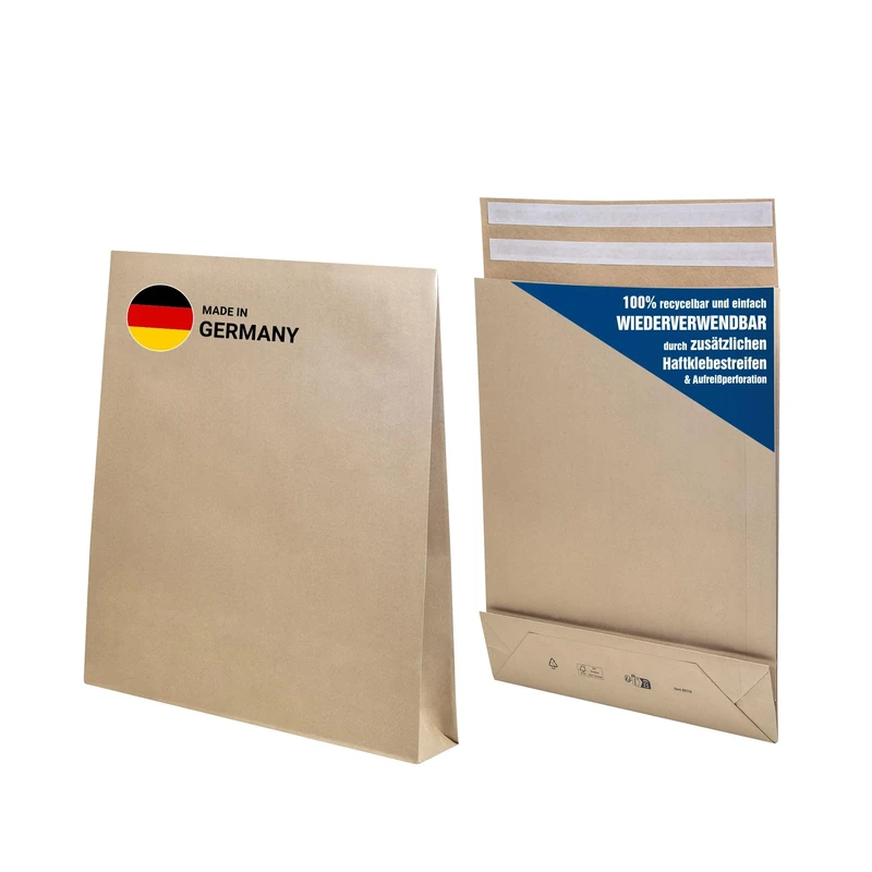 E-Green Kraft Mailer 500x400x100mm 120GSM Peel & Seal