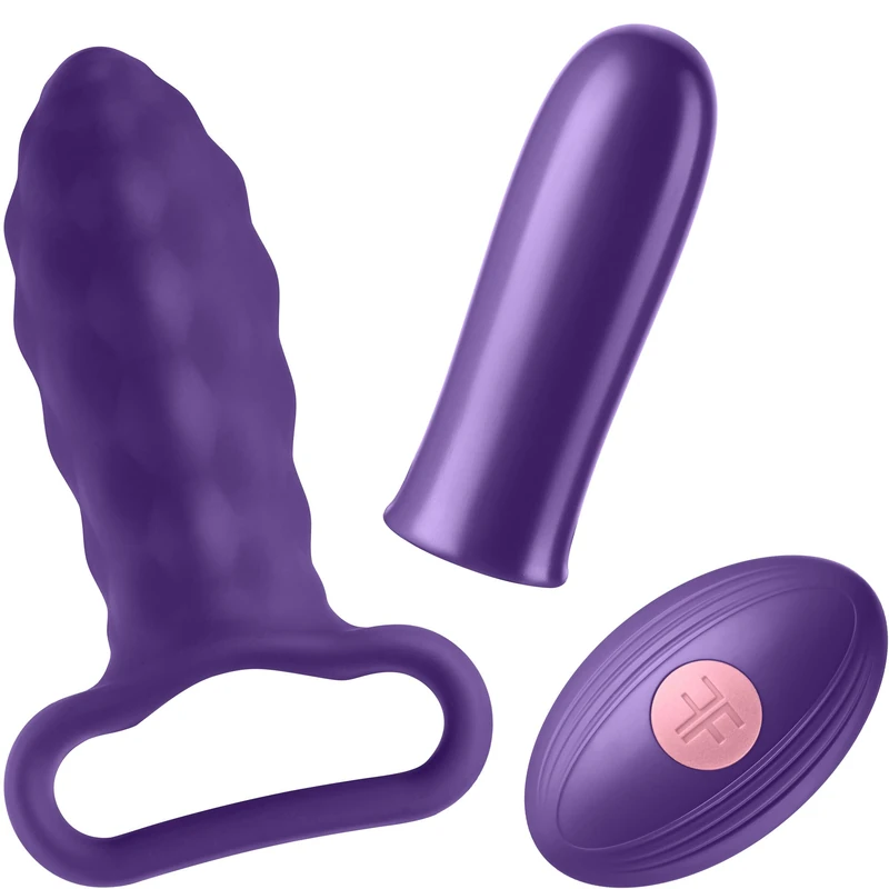 FemmeFunn Versa Bullet with P Sleeve Dark Purple 11.7 cm