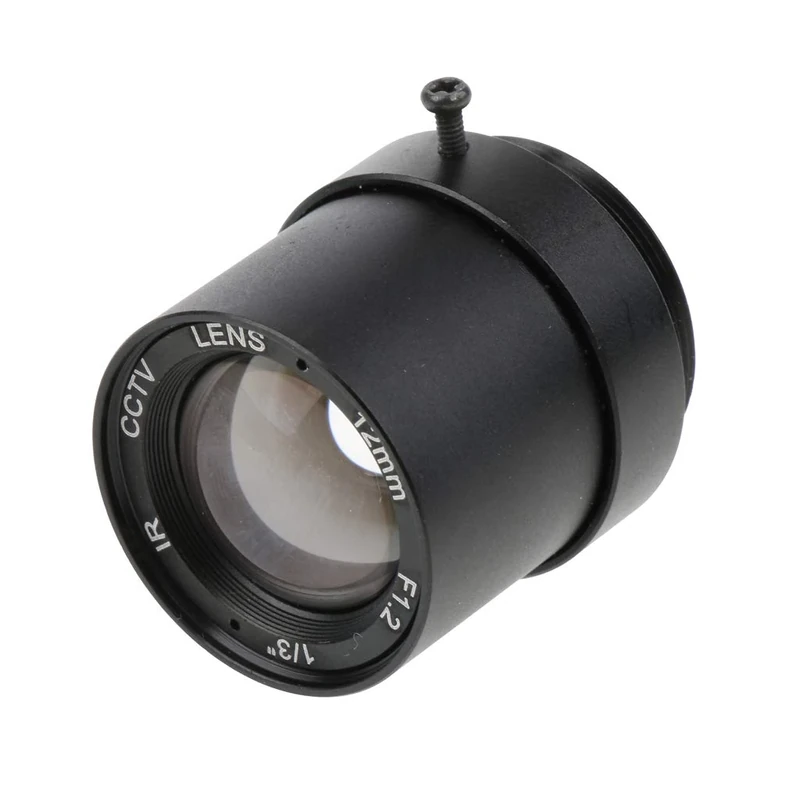 balikha 12mm F1.2 1/3"CS Mount Fixed Iris Lens for Security IP Camera