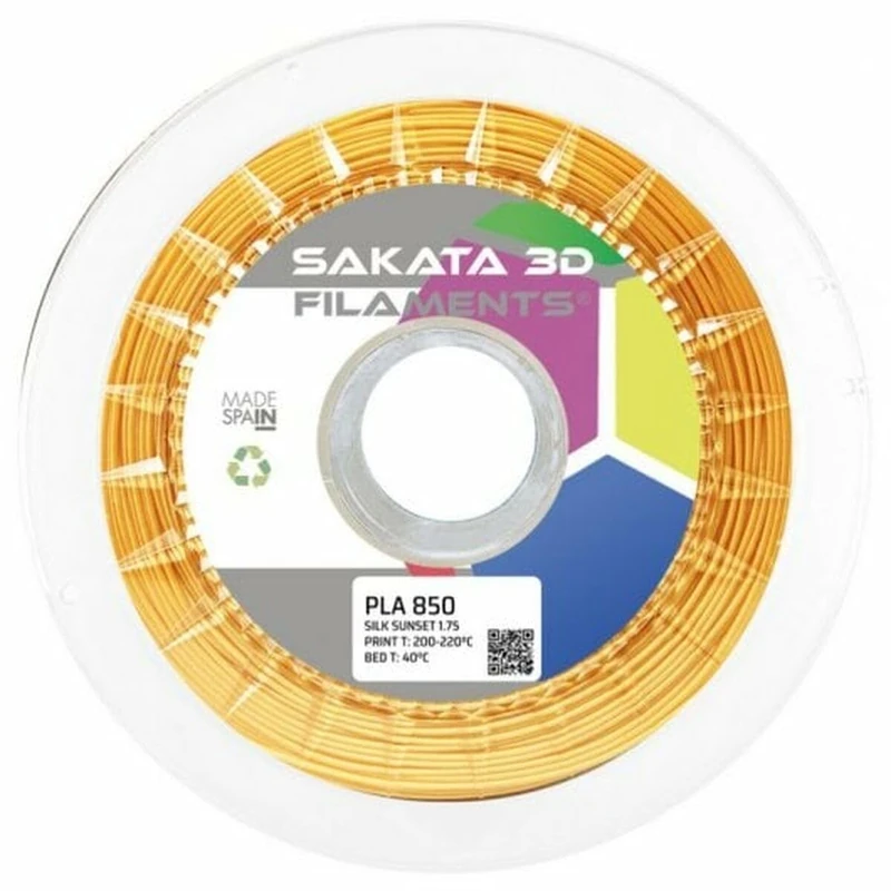 BigBuy Sakata 3D PLA Filament - 1.75mm Yellow Spool