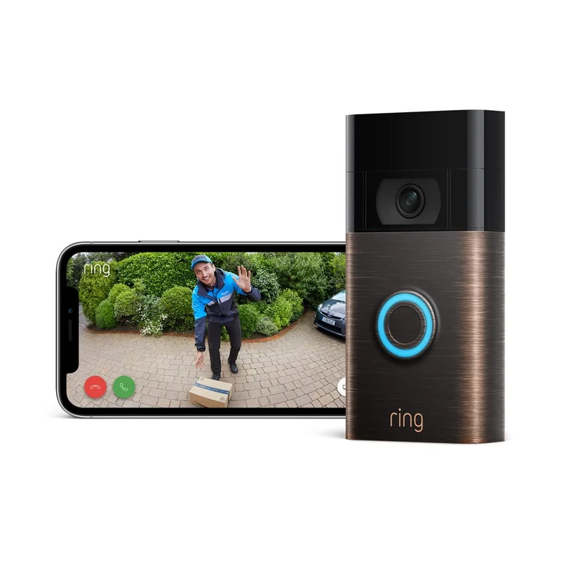 Ring Video Doorbell (2nd Gen) | Wireless Video Doorbell Security Camera with 1080p HD Video, Wifi, battery-powered, easy installation | 30-day free trial of Ring Home | Works with Alexa