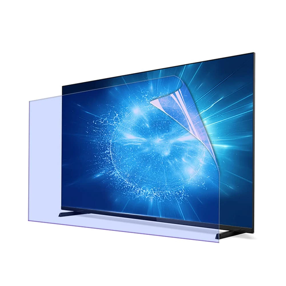 WSHA Anti-Blue Light TV Screen Protector 50-65 inch Anti Glare Filter Anti-Scratch Film for Frameless LCD/LED/OLED & QLED 4K HDTV,50inch