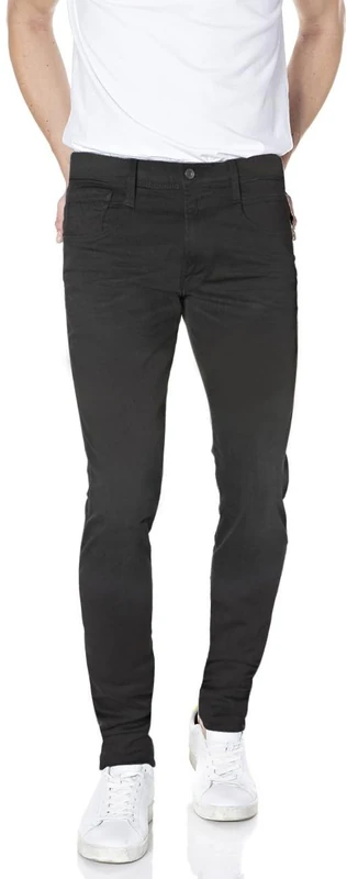 REPLAY Men's Anbass Black Jeans, Black (098 Black), 33 W/32 L