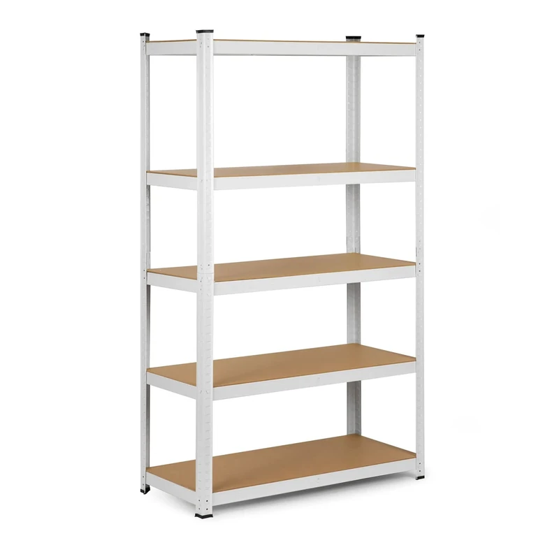 Humberg 4841 Heavy Duty Shelving Unit with 5 Shelves Made of MDF 150 x 75 x 30 cm