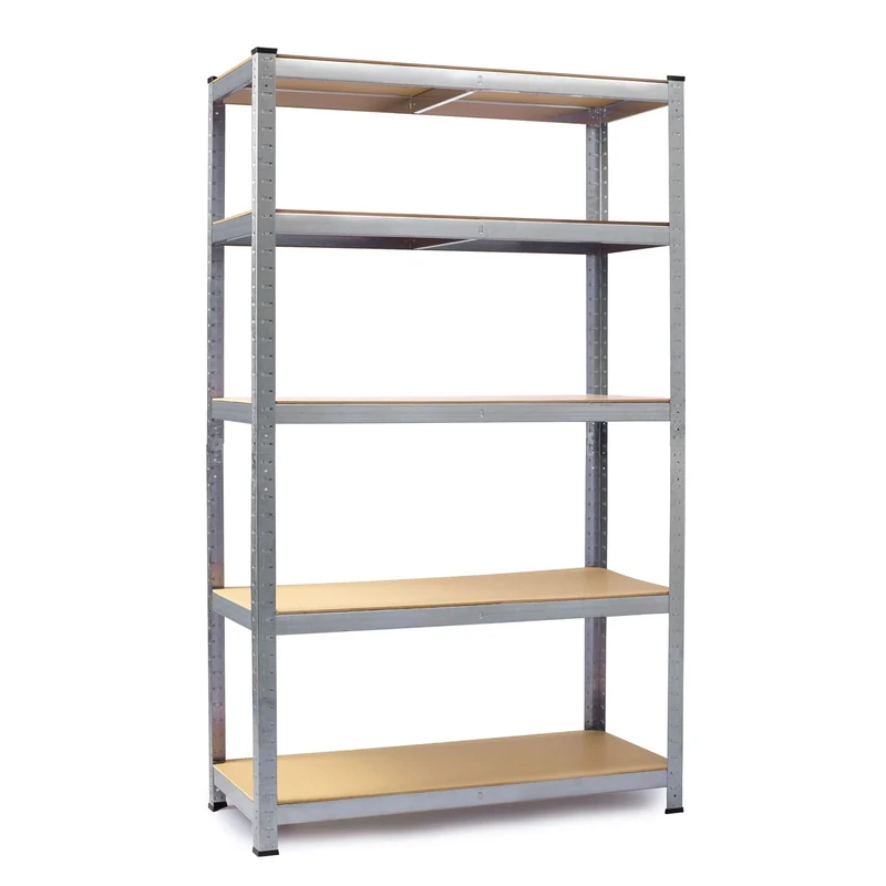 Humberg 4840 Heavy Duty Shelving Unit with 5 Shelves Made of MDF 150 x 75 x 30 cm