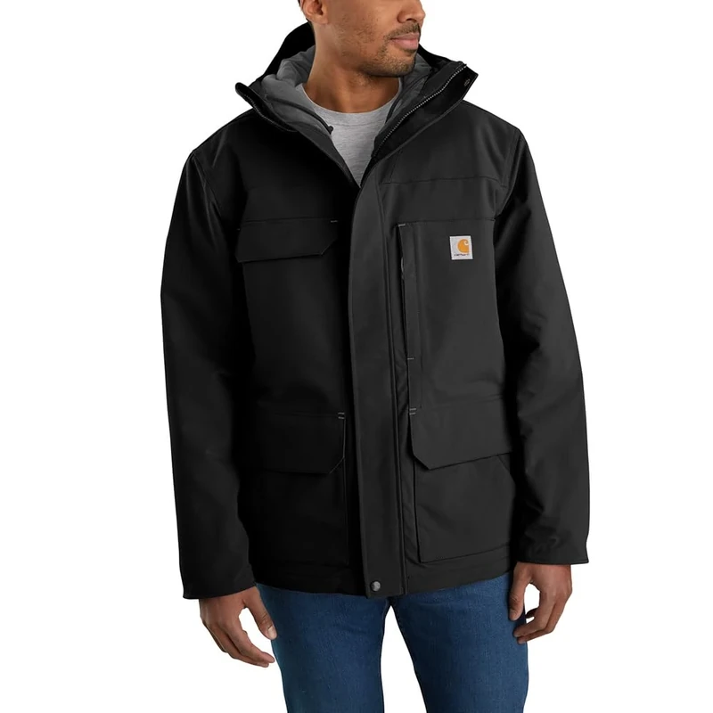 Carhartt Men's Super Dux™ Relaxed Fit Insulated Traditional Coat, Black, XL