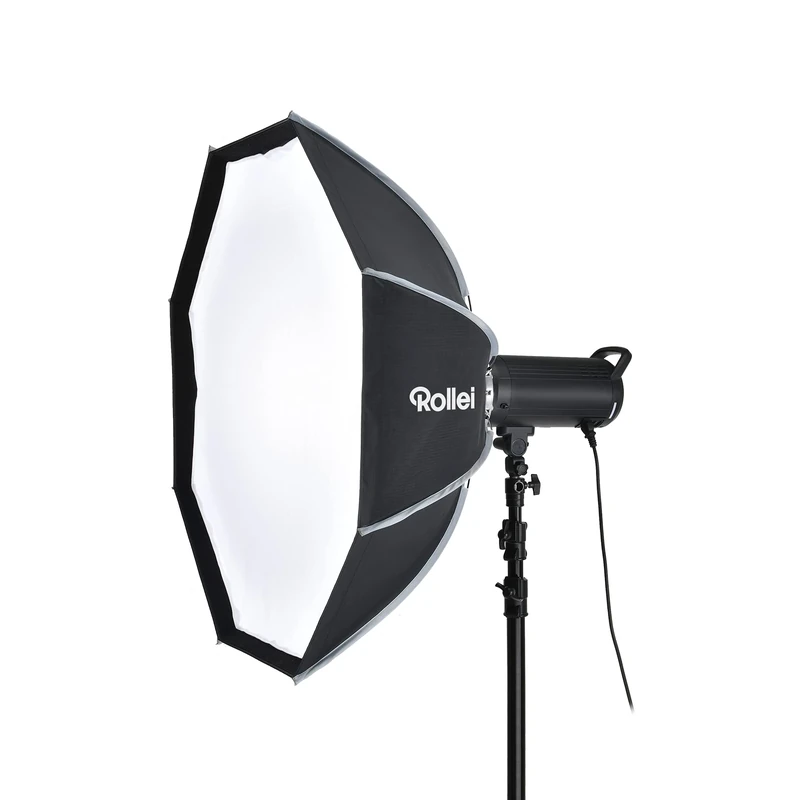 Rollei Professional Studio Flash Click Octabox 100 cm Foldable Octagonal Softbox with Bowens Connection Light Shaper for Studio Flash Units 28161_Parent
