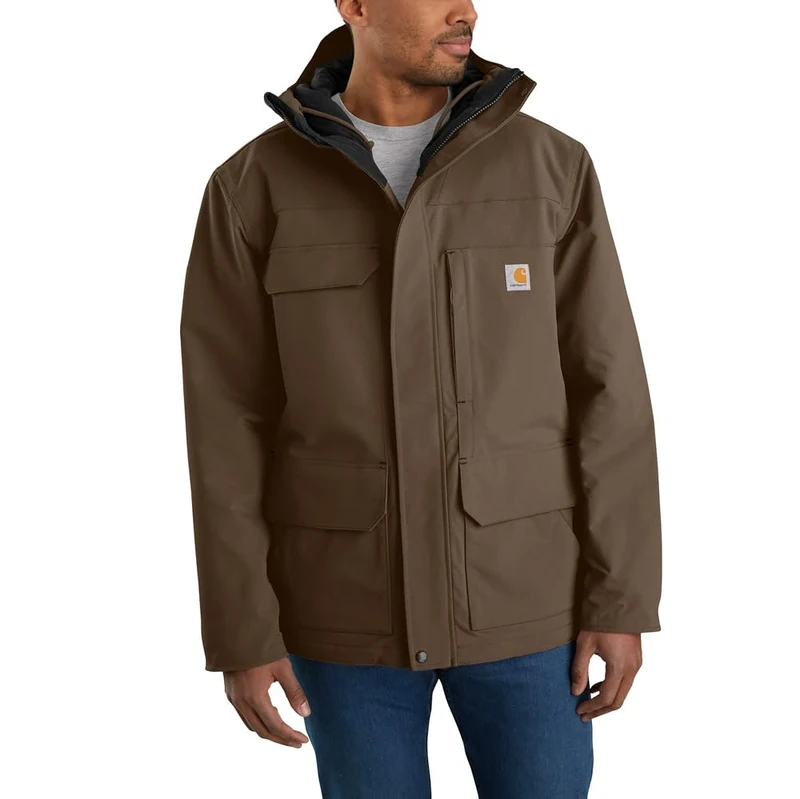 Carhartt Super Dux Relaxed Fit Men's Insulated Traditional Coat Brown M