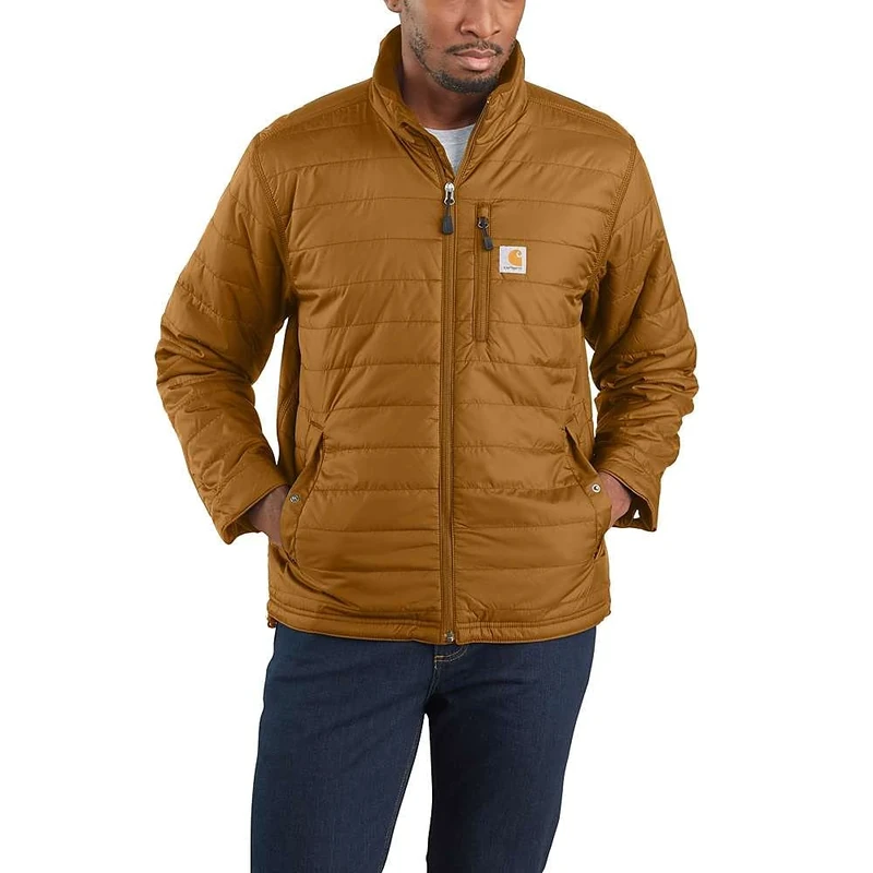 Carhartt Men's Rain Defender® Relaxed Fit Lightweight Insulated Jacket, Carhartt® Brown, XL
