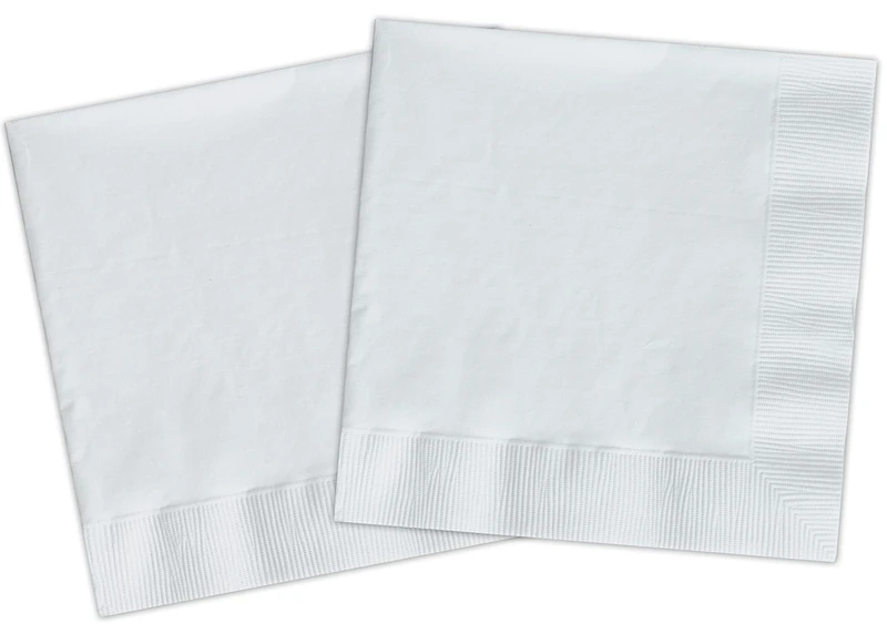 Ciao - FSC compostable Paper Napkins (33x33 cm, Double Veil), 20 Pieces, White, 34795 - Image 1