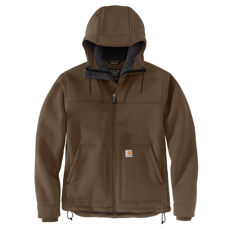 Carhartt Men's Super Dux™ Relaxed Fit Sherpa-Lined Active Jac, Coffee, XXL